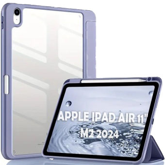 Чохол для планшета Becover Soft Edge TPU с креплением Apple Pencil для Apple iPad Air 11" M2/M3 (2024/2025) Purple (711707)