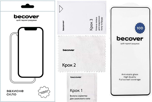 Фото - Захисне скло для смартфону BeCover for Nothing Phone (1) 10D Black (711834)