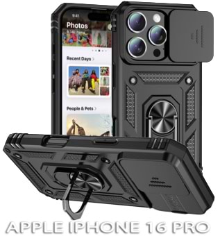 Чехол для смартфона BeCover Military for Apple iPhone 16 Pro Black (712155) - Фото 1