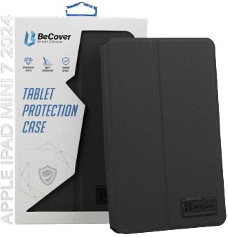 Купить Чехол для планшета BeCover Premium for Apple iPad Mini 7 2024 Black (712435) - Фото 1 Чехол для планшета BeCover Premium for Apple iPad Mini 7 2024 Black (712435) - Фото 1