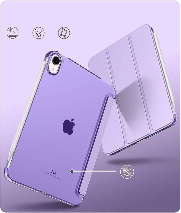 Фото - Чохол для планшету BeCover Tri Fold Hard for Apple iPad Mini 7 2024 Purple (712455)