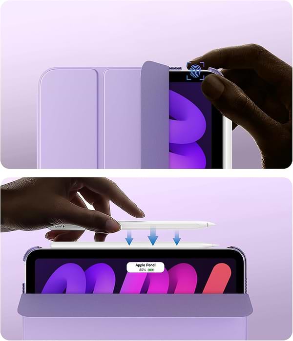 Фото - Чохол для планшету BeCover Tri Fold Hard for Apple iPad Mini 7 2024 Purple (712455)