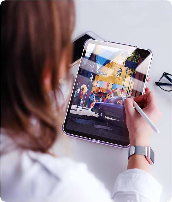 Фото - Чохол для планшету BeCover Tri Fold Hard for Apple iPad Mini 7 2024 Purple (712455)