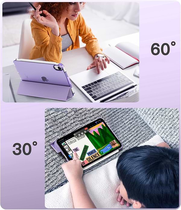 Фото - Чохол для планшету BeCover Tri Fold Hard for Apple iPad Mini 7 2024 Purple (712455)