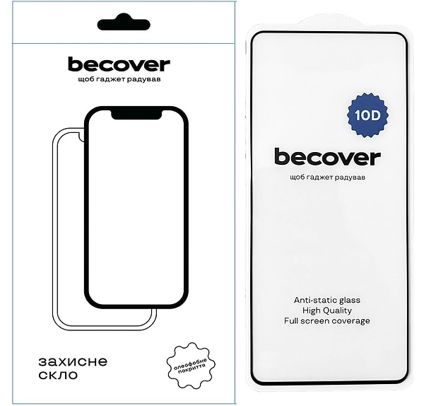 Фото - Защитное стекло для смартфона BeCover for Motorola Moto G45 10D Black (712716)