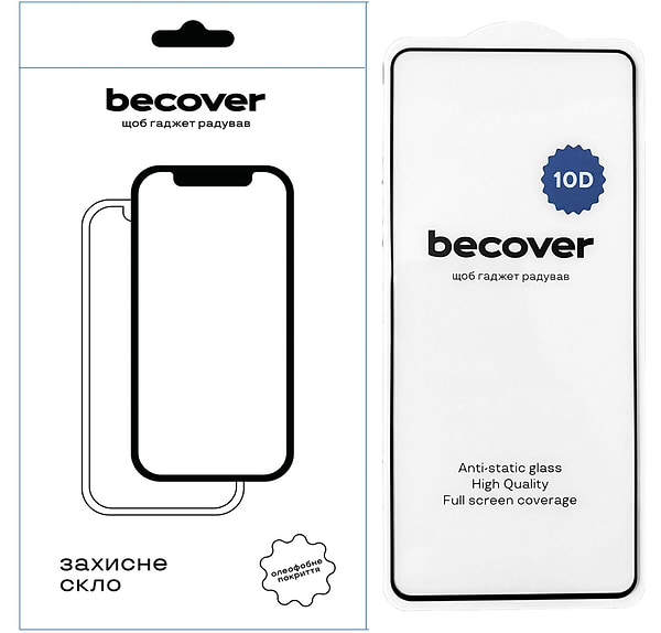 Фото - Защитное стекло для смартфона BeCover for Motorola Moto G75 10D Black (712718)