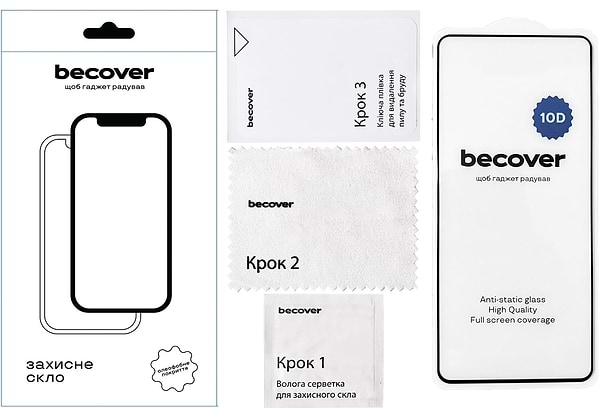 Фото - Защитное стекло для смартфона BeCover for Motorola Moto G75 10D Black (712718)