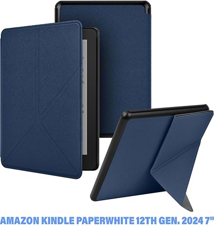 Чехол для электронной книги BeCover Ultra Slim Origami forAmazon Kindle Paperwhite 12th Gen / Kindle Colorsoft 2024 7" Deep Blue (712838)
