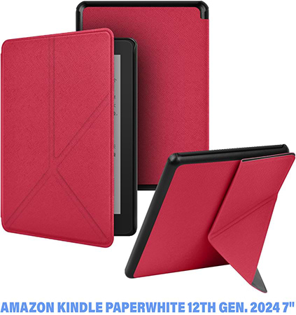 Чехол для электронной книги BeCover Ultra Slim Origami for Amazon Kindle Paperwhite 12th Gen / Kindle Colorsoft 2024 7" Red (712841)
