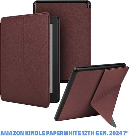 Чехол для электронной книги BeCover Ultra Slim Origami for Amazon Kindle Paperwhite 12th Gen / Kindle Colorsoft 2024 7" Red Wine (712842)