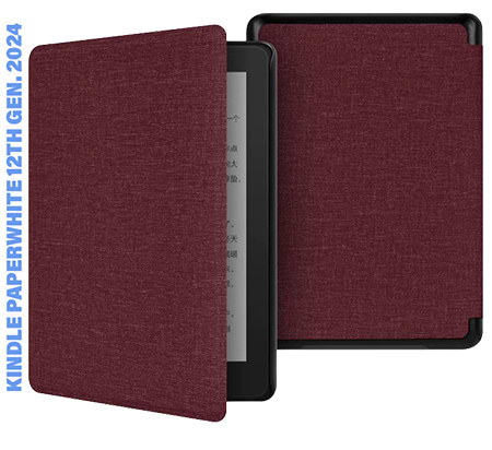 Чехол для электронной книги BeCover Smart Case for Amazon Kindle Paperwhite 12th Gen / Kindle Colorsoft (2024) 7" Red Wine (712850) - Фото 1