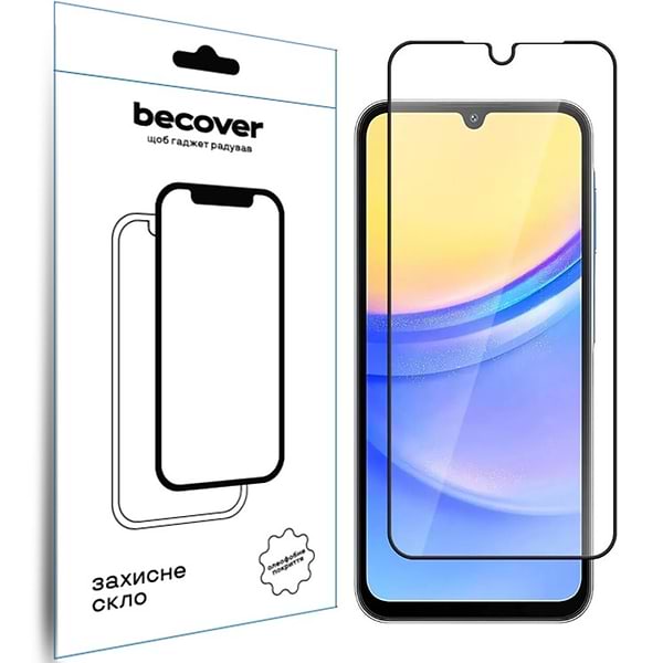 Фото - Захисне скло для смартфону BeCover for Samsung Galaxy A16 4G SM-A165/A16 5G SM-A166 Black (712860)