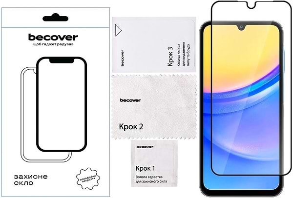 Фото - Захисне скло для смартфону BeCover for Samsung Galaxy A16 4G SM-A165/A16 5G SM-A166 Black (712860)