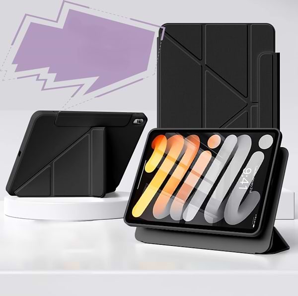 Фото - Чохол для планшету BeCover Ultra Slim Origami Flex з кріпленням Apple iPad Mini 7 2024 Black (712969)