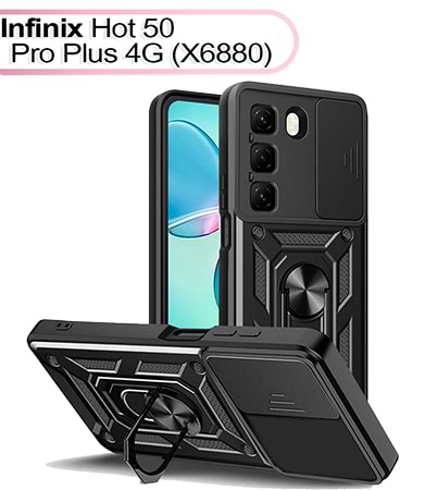 Чехол для смартфона BeCover Military for Infinix Hot 50 Pro Plus 4G (X6880) Black (713526) - Фото 1