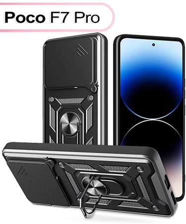 Чехол для смартфона BeCover Military for Poco F7 Pro Black (713536) - Фото 1