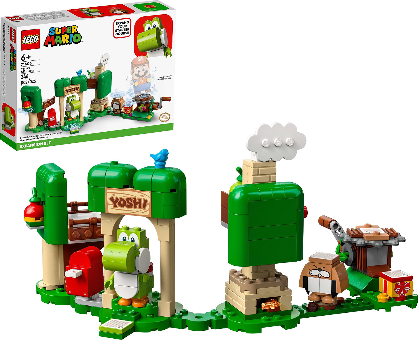 Конструктор LEGO Super Mario Додатковий набір «Будинок подарунків Йоші» (71406)