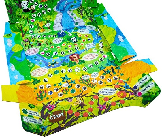 Фото - Масса для лепки Strateg и настольная игра "Junglе" (укр.) (71409)