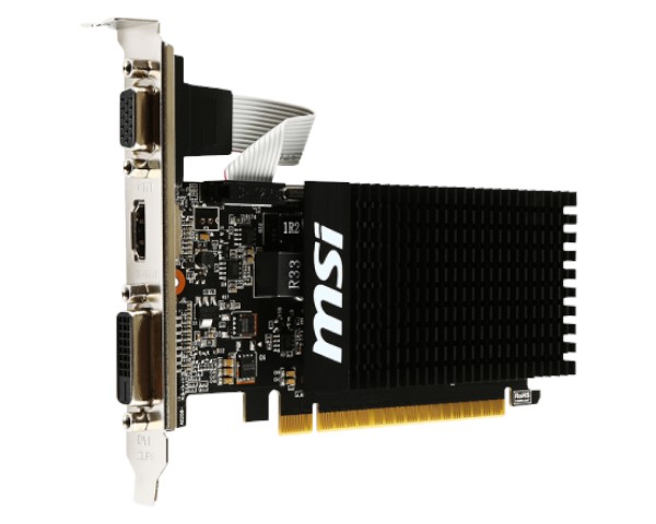 Фото - Видеокарта MSI GeForce GT710 2GB DDR3 64bit (GT_710_2GD3H_LP)
