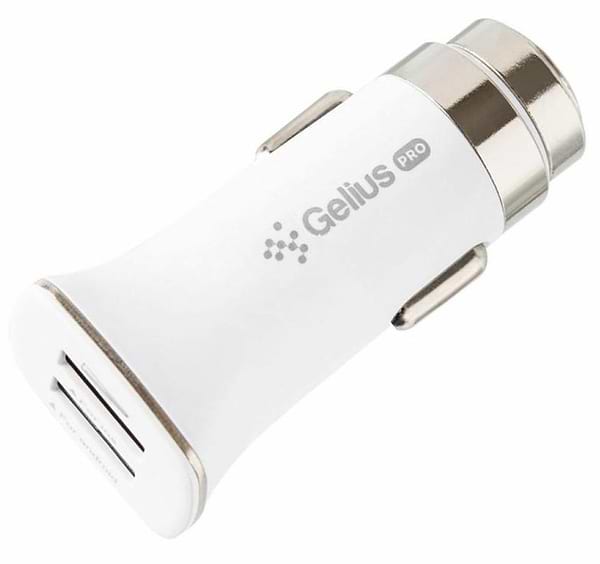 Фото - Автомобильное зарядное устройство Gelius Pro Apollo GP-CC01 2xUSB 3.1A + Cable iPhone X White (71433)