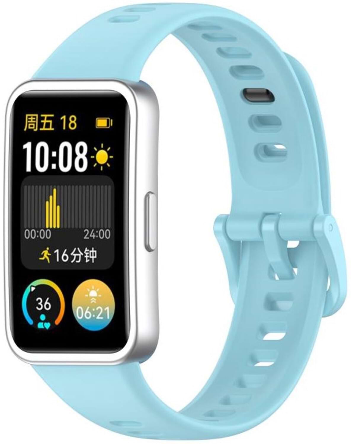 Ремешок для фитнес-браслета BeCover for Huawei Band 8/9/10 Turquoise (714599) - Фото 1