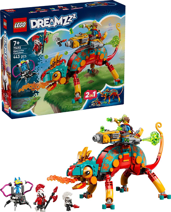 Фото - Конструктор LEGO DREAMZzzzz Огненный хамелеон Матео (71492) Фото - Конструктор LEGO DREAMZzzzz Огненный хамелеон Матео (71492)