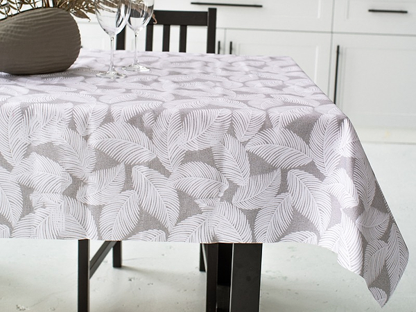 Фото - Скатертина прямокутна Lefard водовідштовхувальна Pineto gris 140х240 см (715-312)