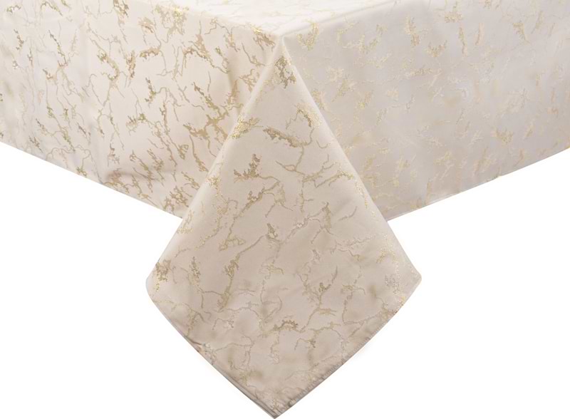 Скатерть прямоугольная Lefard Alba lurex teflon oro 160х180 см (715-334)