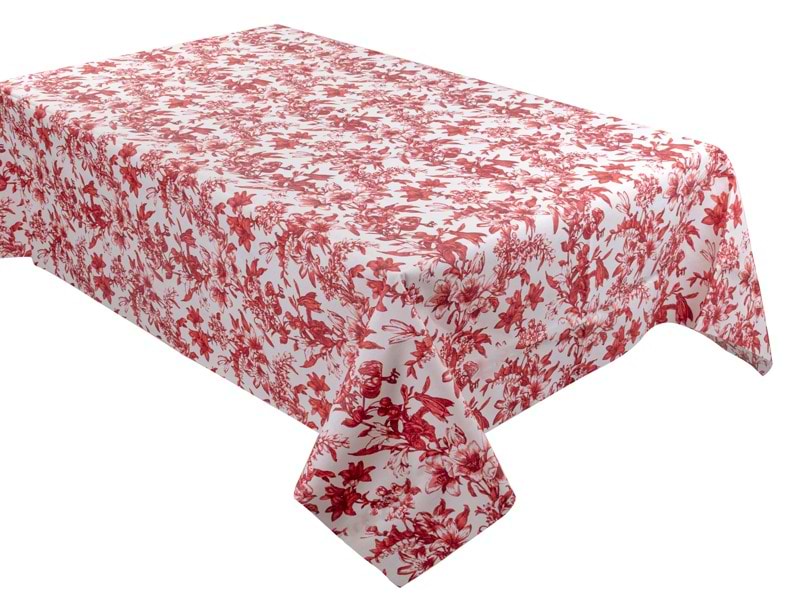 Скатертина прямокутна Lefard водовідштовхувальна Corso червоний  140х180 см (715-374)