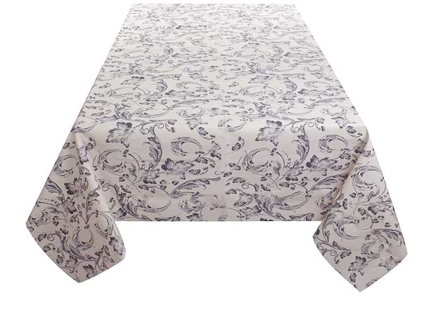 Фото - Скатертина прямокутна Lefard водовідштовхувальна Ornamental сірий 140х180 см (715-383)