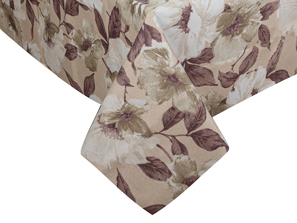 Фото - Скатертина прямокутна Lefard водовідштовхувальна Magic коричневий 140х180 см (715-439)