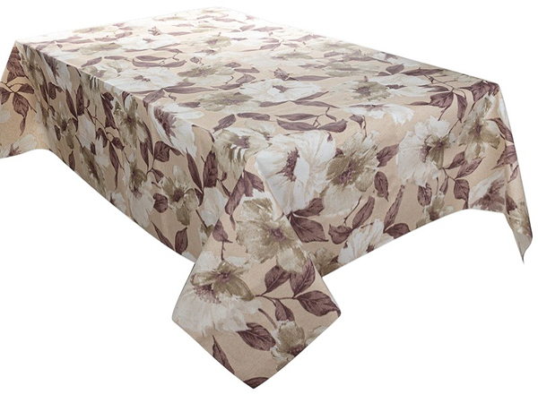 Фото - Скатертина прямокутна Lefard водовідштовхувальна Magic коричневий 140х180 см (715-439)
