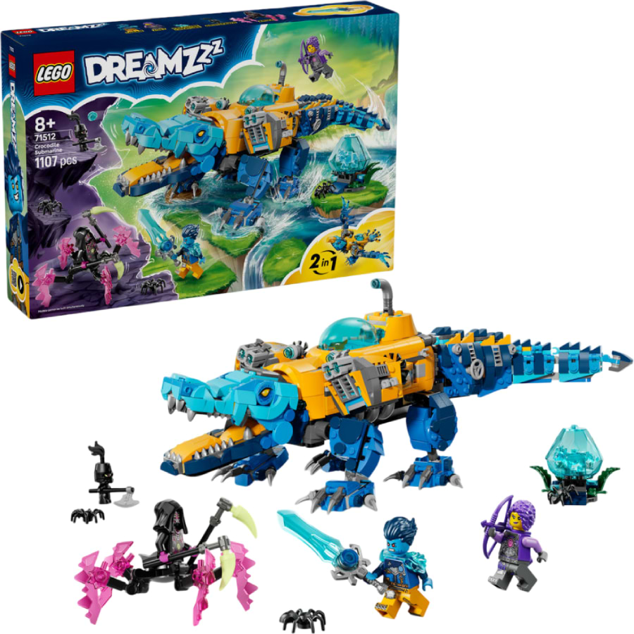 Конструктор LEGO DREAMZzz Подводная лодка-крокодил (71512) - Фото 1