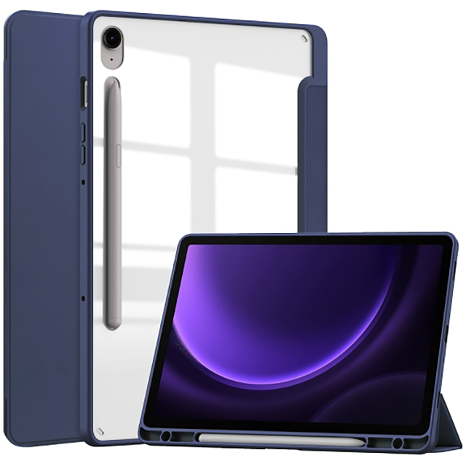 Чохол для планшета BeCover Soft Edge з кріпленням для стілусу for Samsung Galaxy Tab S10 Lite SM-X400/406 10.9" Deep Blue (715763)