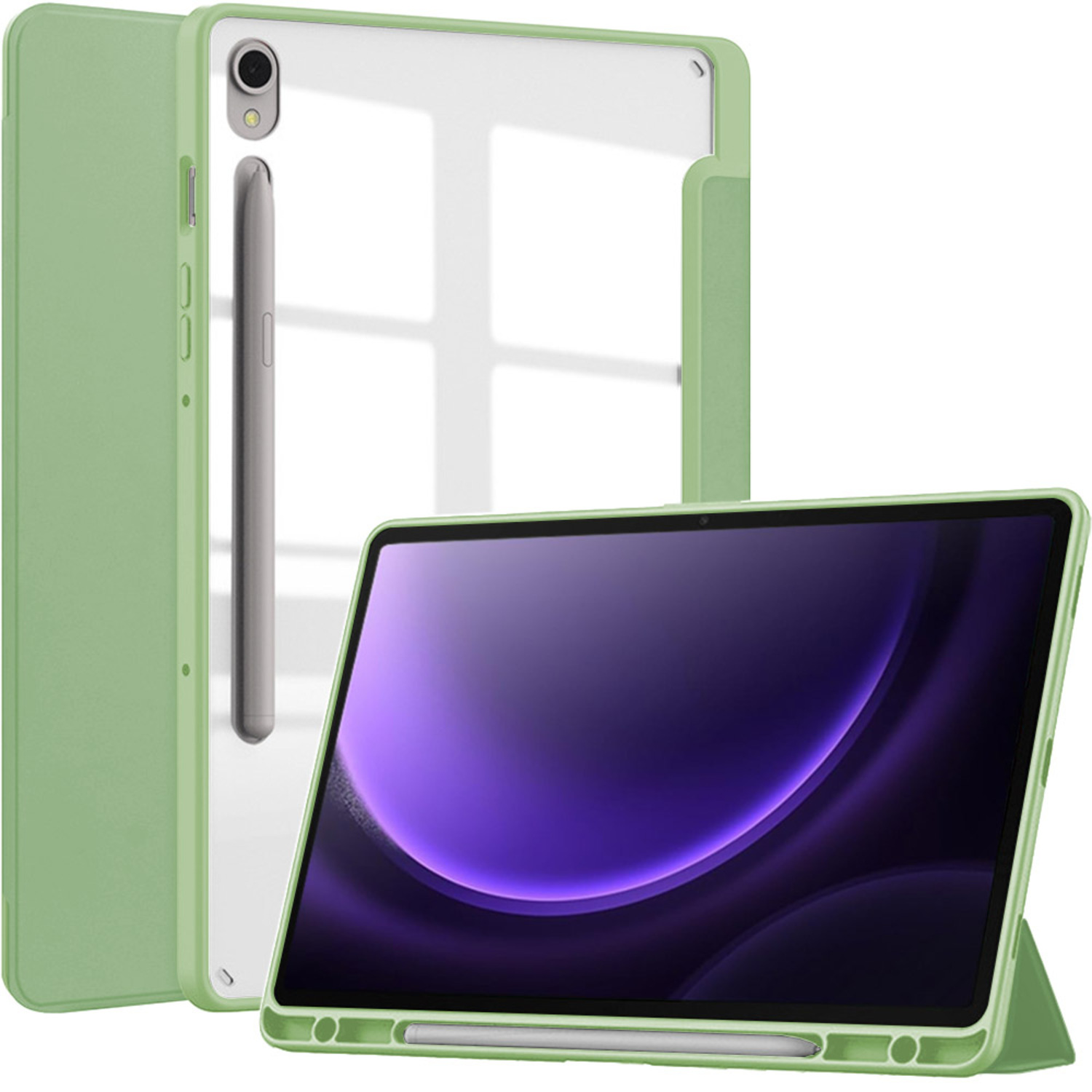 Чохол для планшета BeCover Soft Edge з кріпленням для стілусу for Samsung Galaxy Tab S10 Lite SM-X400/406 10.9" Green (715765)