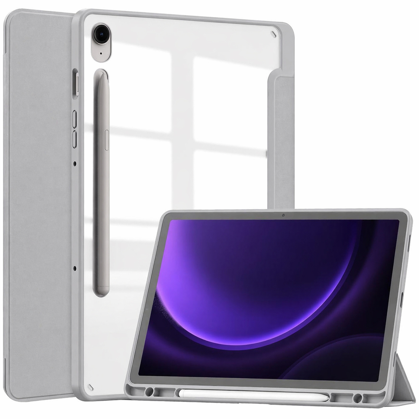 Чохол для планшета BeCover Soft Edge з кріпленням для стілусу for Samsung Galaxy Tab S10 Lite SM-X400/406 10.9" Gray (715766)