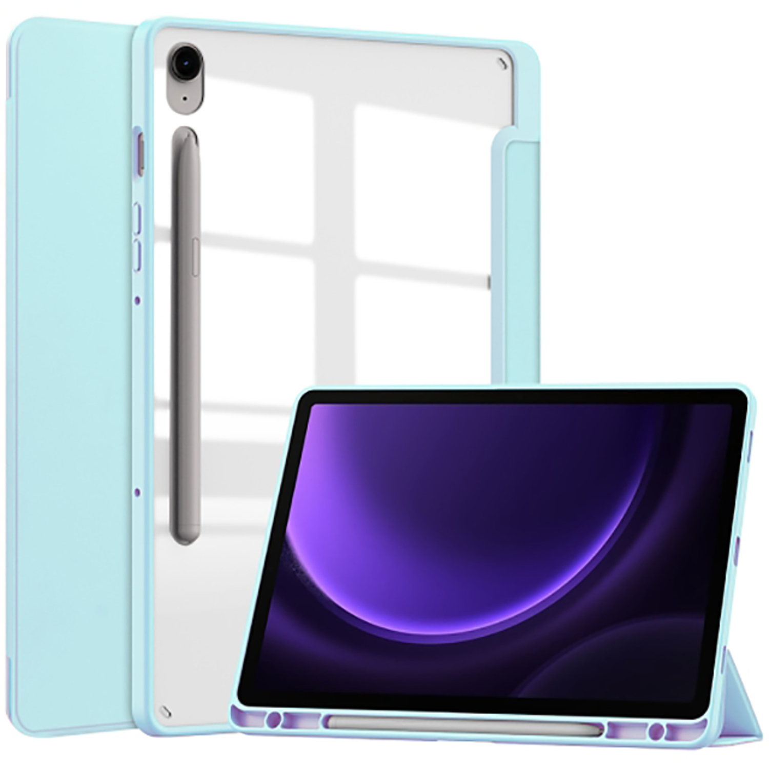 Чохол для планшета BeCover Soft Edge з кріпленням для стілусу for Samsung Galaxy Tab S10 Lite SM-X400/406 10.9" Light Blue (715767)