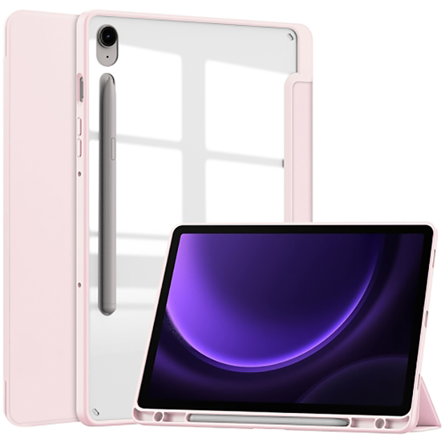 Чохол для планшета BeCover Soft Edge з кріпленням для стілусу for Samsung Galaxy Tab S10 Lite SM-X400/406 10.9" Pink (715768)
