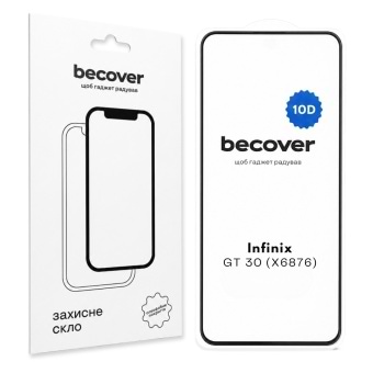 Защитное стекло для смартфона BeCover for Infinix GT 30 (X6876) 10D Black (715937)
