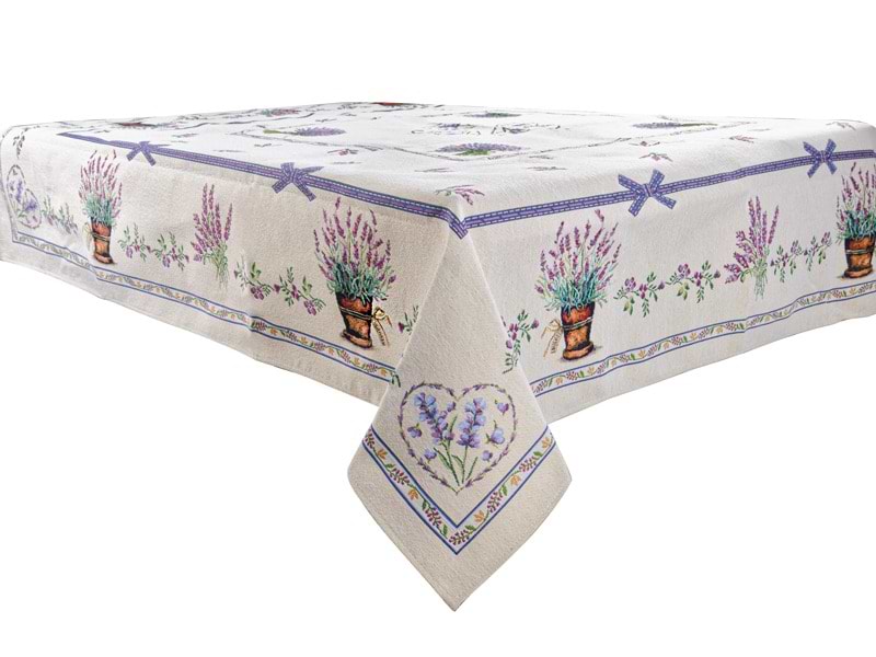 Скатертина квадратна Lefard Lilac 140х140 см (716-051)