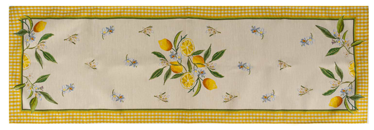 Скатертина раннер Lefard Лимон 47х140 см (716-214)