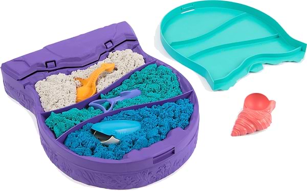 Фото - Кінетичний пісок Kinetic Sand Морські глибини (3 кольори, 680 г, аксес.) (748049) Фото - Кінетичний пісок Kinetic Sand Морські глибини (3 кольори, 680 г, аксес.) (748049)