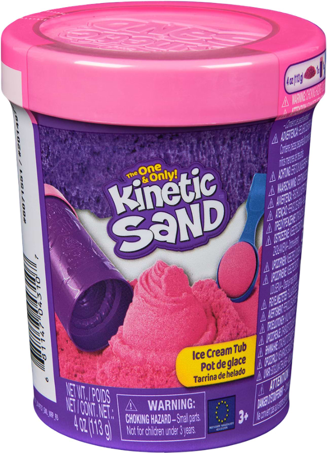Кінетичний пісок Kinetic Sand ВЕДЕРКО МОРОЖЕНОГО 113 г в асортименті (71679)
