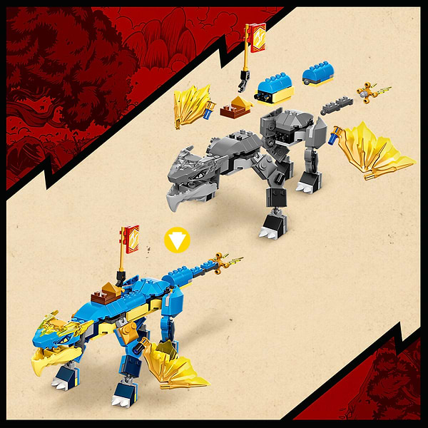 Фото - Конструктор LEGO Ninjago Грозовой дракон ЭВО Джея (71760)