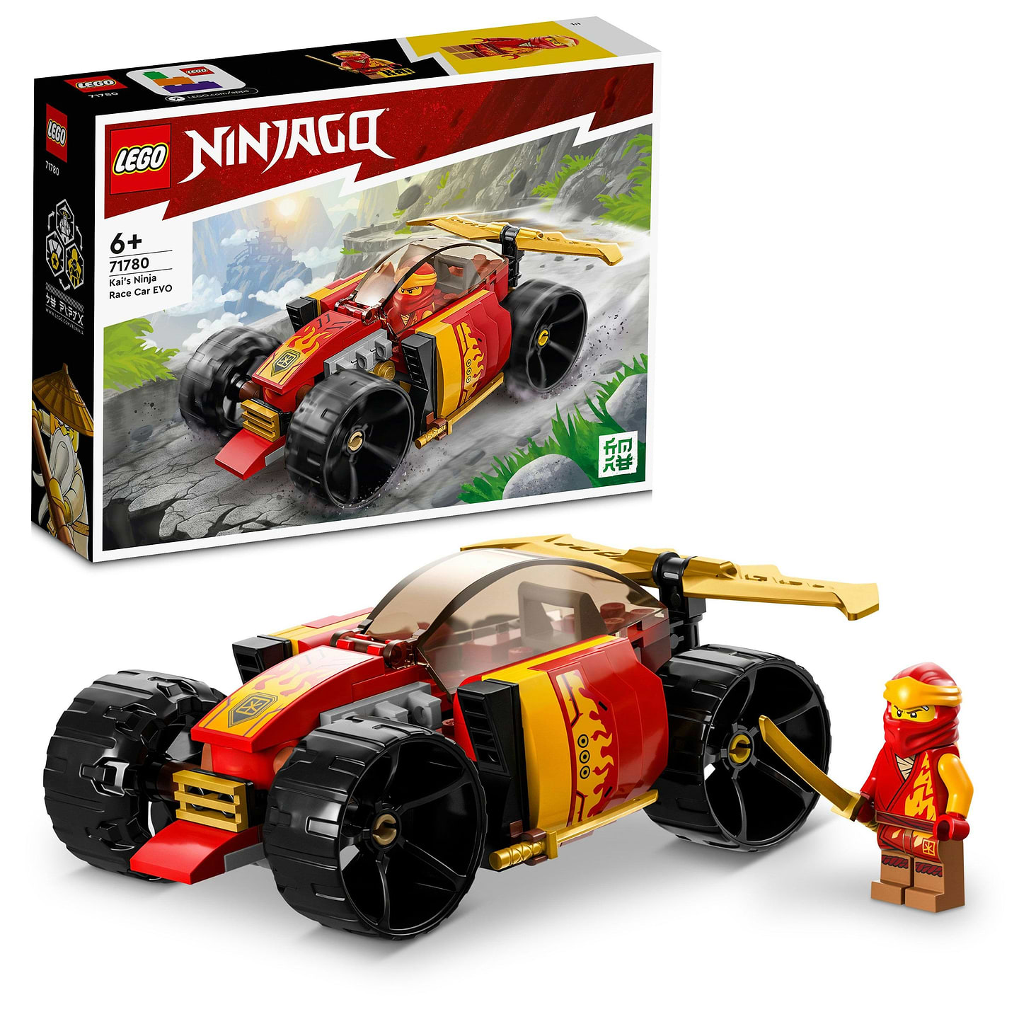 Конструктор LEGO Ninjago Гоночный автомобиль ниндзя Кая EVO (71780) - Фото 1
