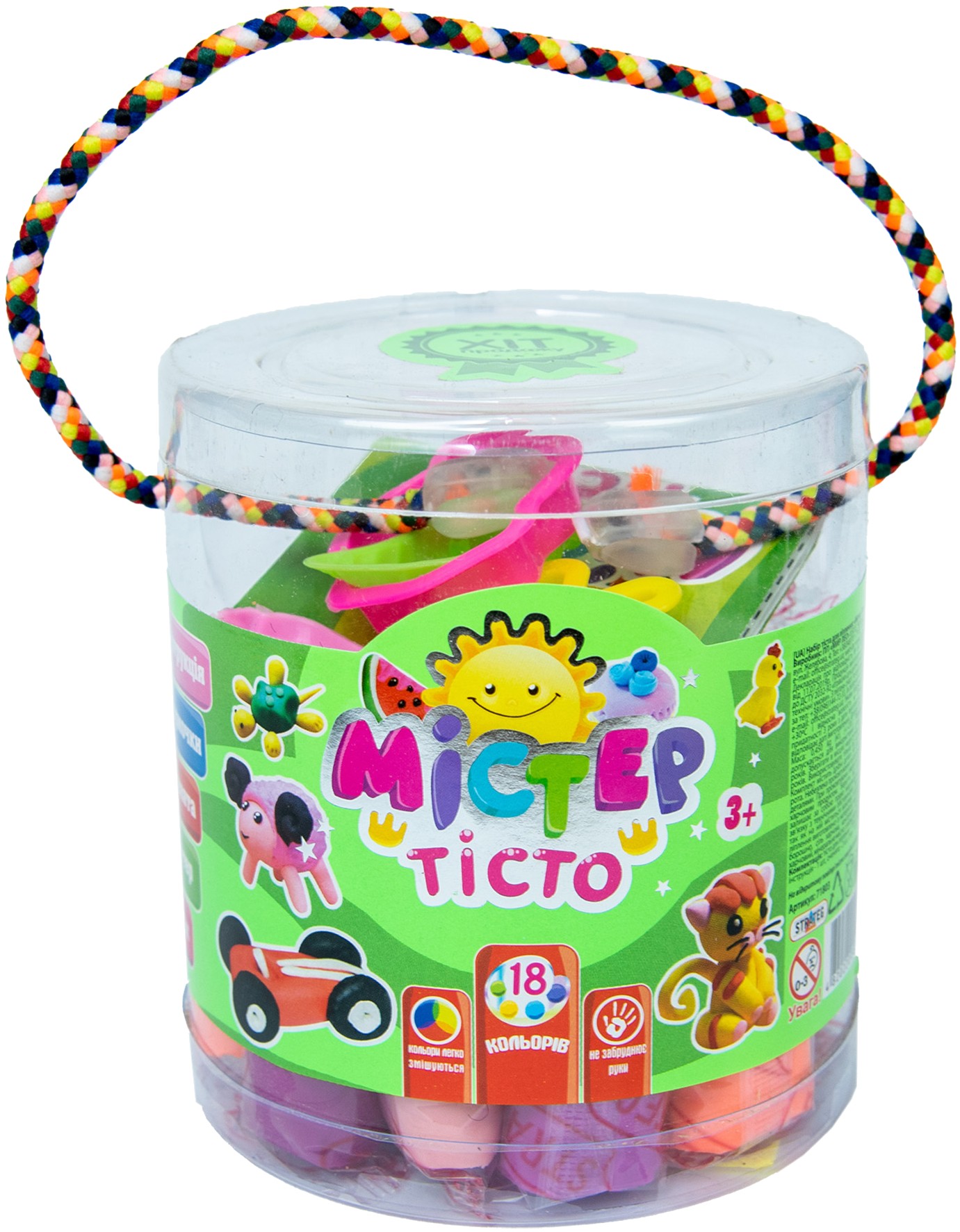 Купити Ліплення з тіста Strateg Містер тісто 18 кольорів (укр) (71803) - Фото 1 Ліплення з тіста Strateg Містер тісто 18 кольорів (укр) (71803) - Фото 1