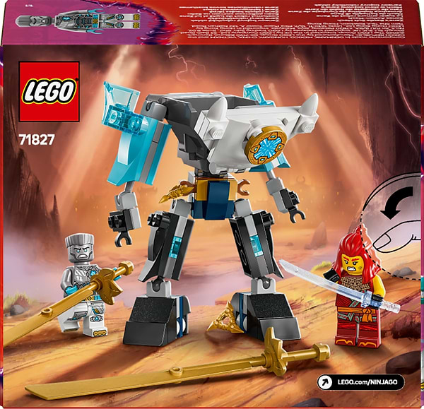 Фото - Уценка - Конструктор LEGO Ninjago Боевой костюм-робот Зейна (71827)