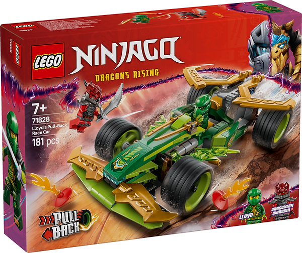 Фото - Конструктор LEGO Ninjago Автомобиль для гонки Ллойда с инерционным двигателем (71828)