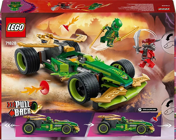 Фото - Конструктор LEGO Ninjago Автомобиль для гонки Ллойда с инерционным двигателем (71828)