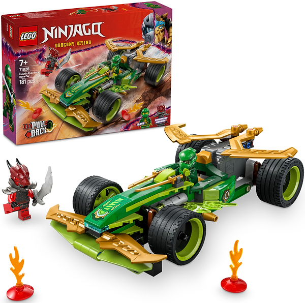 Фото - Конструктор LEGO Ninjago Автомобиль для гонки Ллойда с инерционным двигателем (71828)